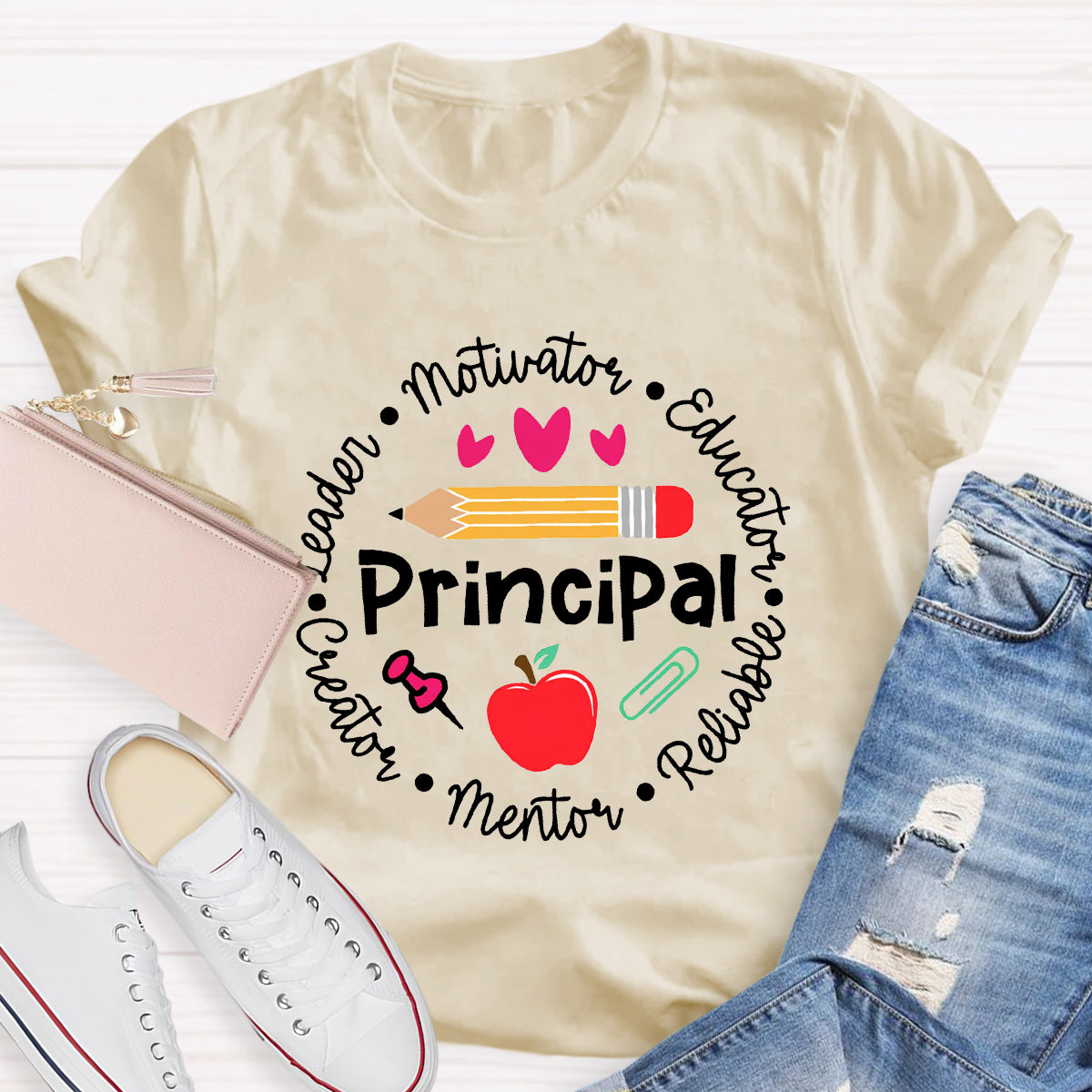 Principal Leader Motivator Educator Teacher T-Shirt