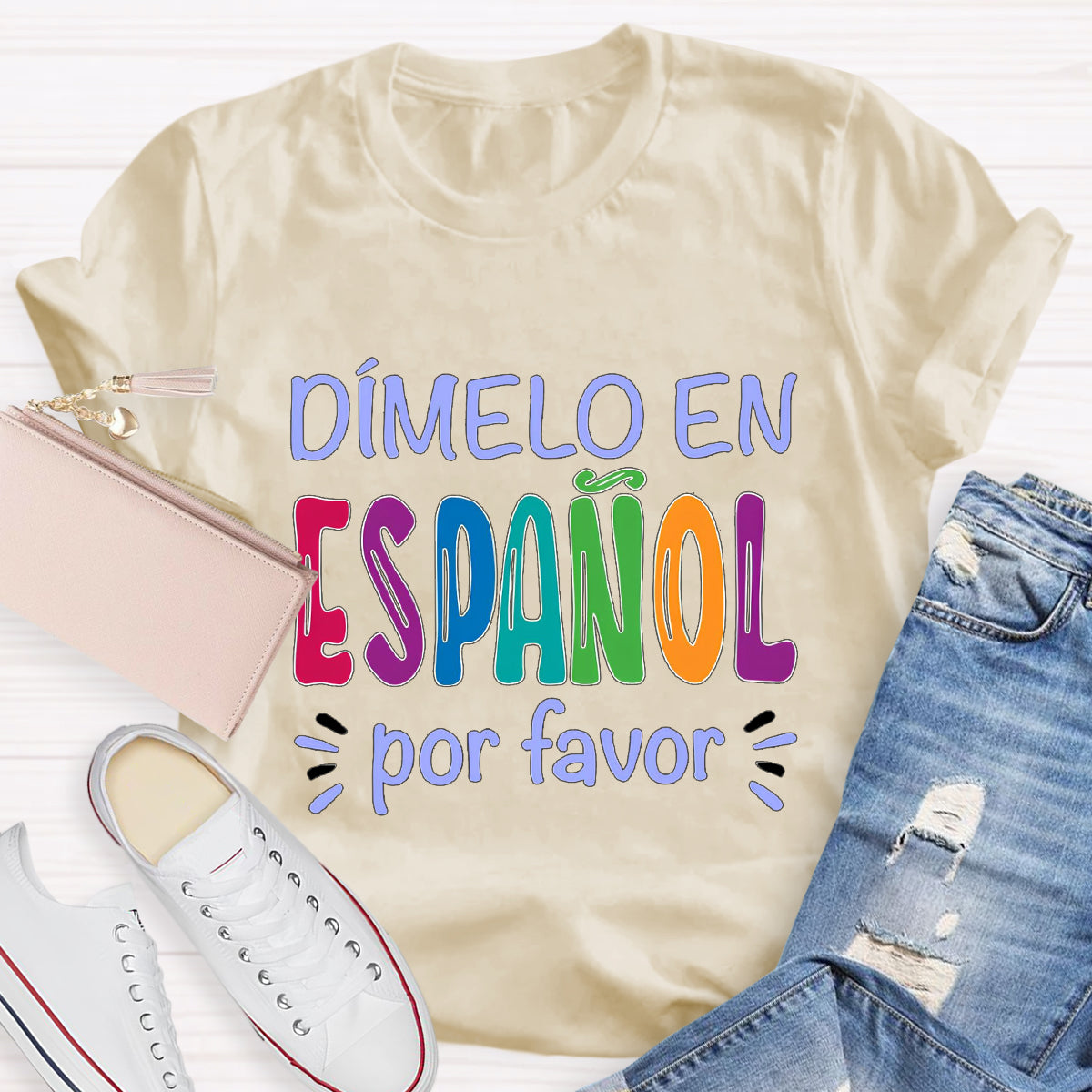 Dimelo En Español Por Favor Spanish Teacher T-Shirt