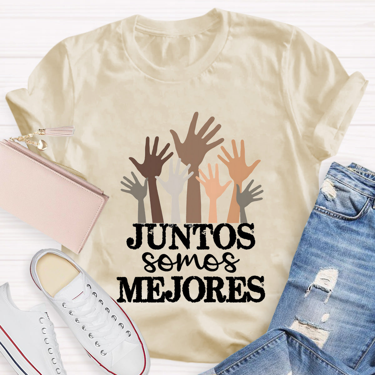Juntos Somos Mejores Spanish Teacher T-Shirt