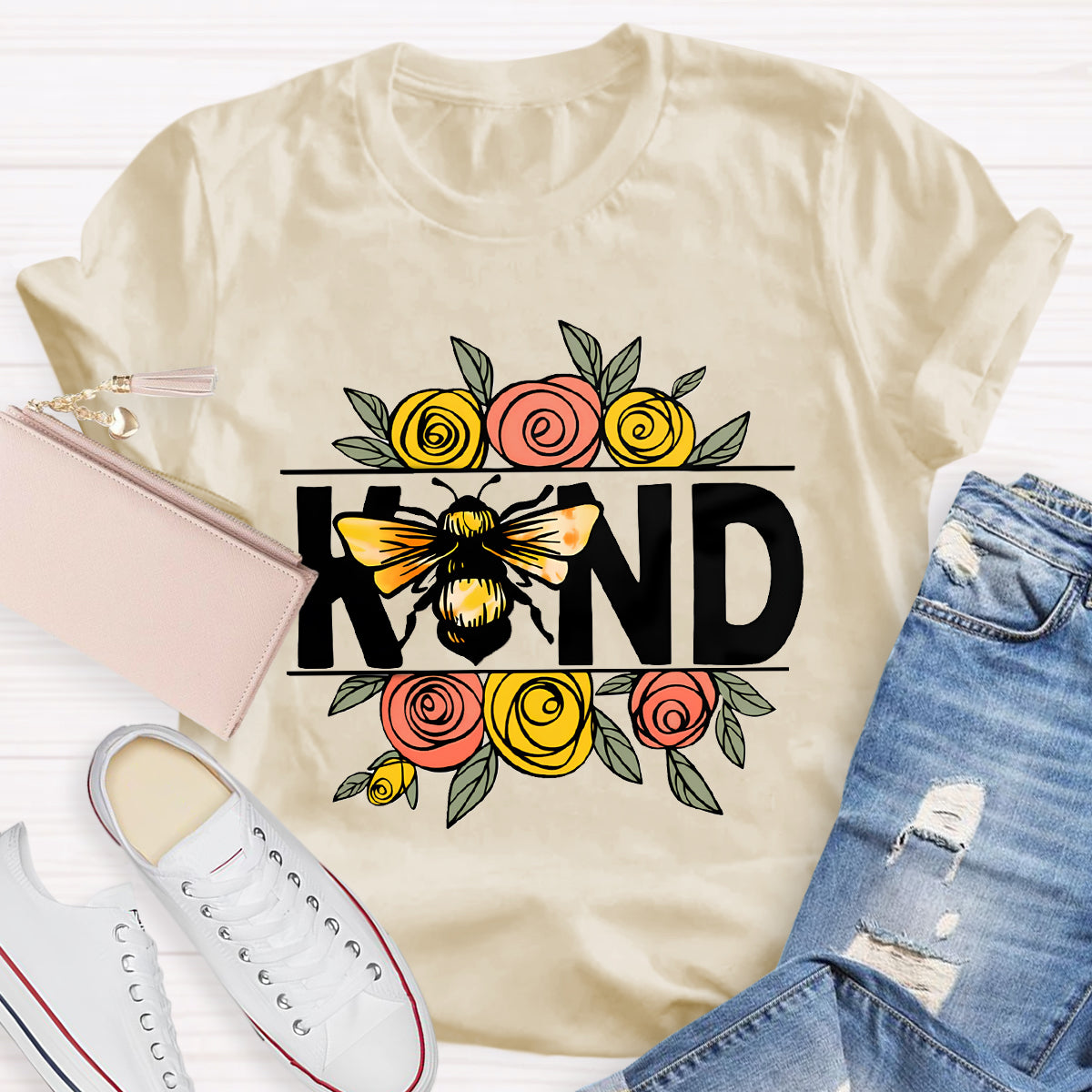 Bee Kind Flowers T-Shirt