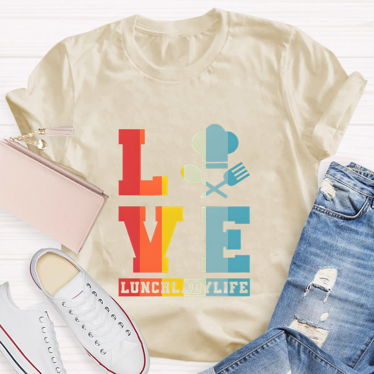 Lunch Lady Life Teacher T-Shirt