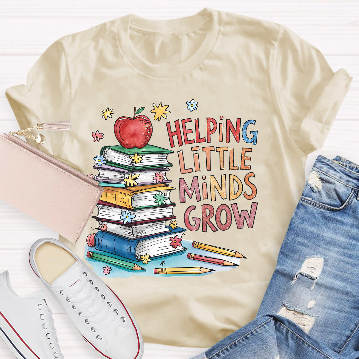 Helping Minds Grow Teacher T-Shirt