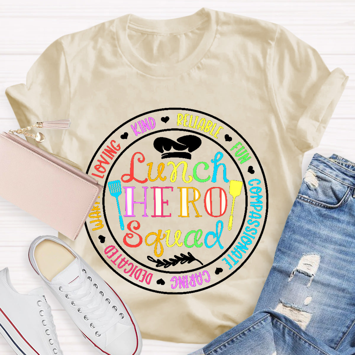 Lunch Hero Squad Warm Loving Kind T-Shirt