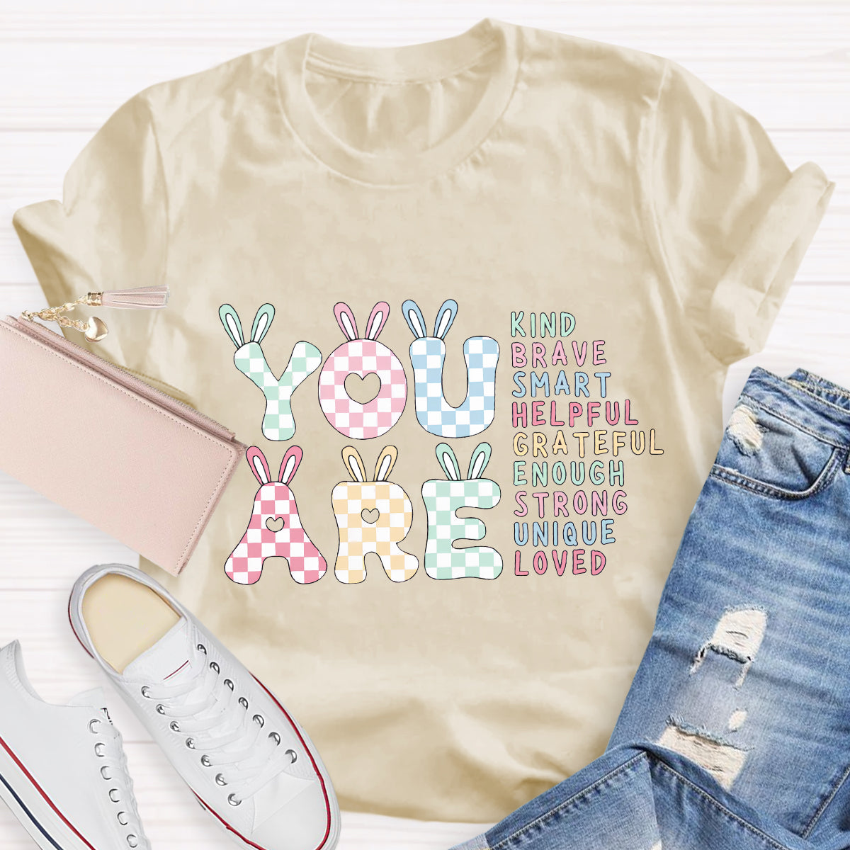 Easter You Are Kind Smart Teacher T-Shirt