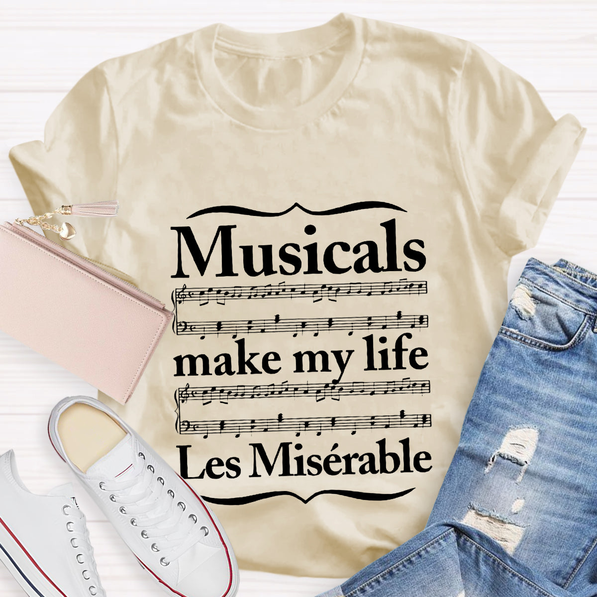 Musicals Make My Life Les Miserable T-Shirt