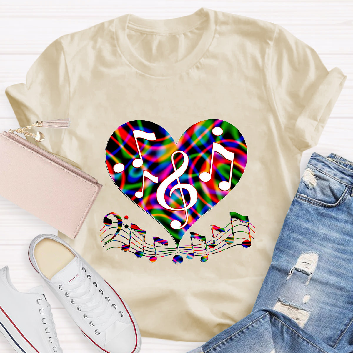 Music Makes My Heart Happy T-Shirt
