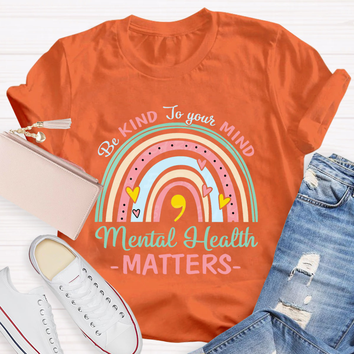 Be Kind To Your Mind Mental Health Matters Positive Quote T-Shirt