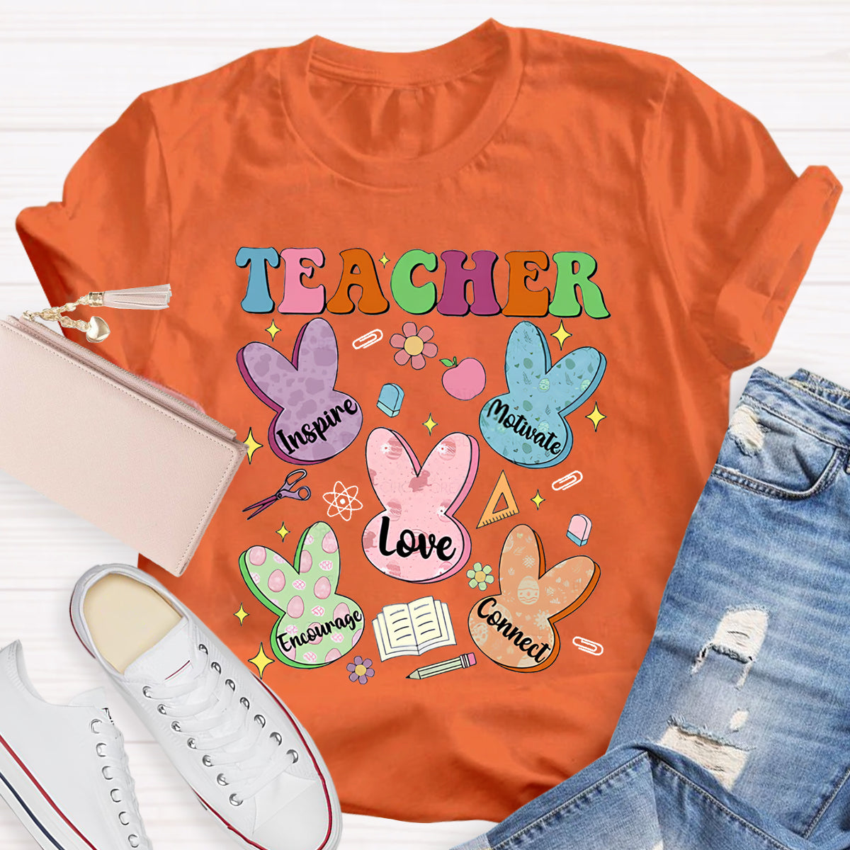 Easter Teacher Love Encourage T-Shirt