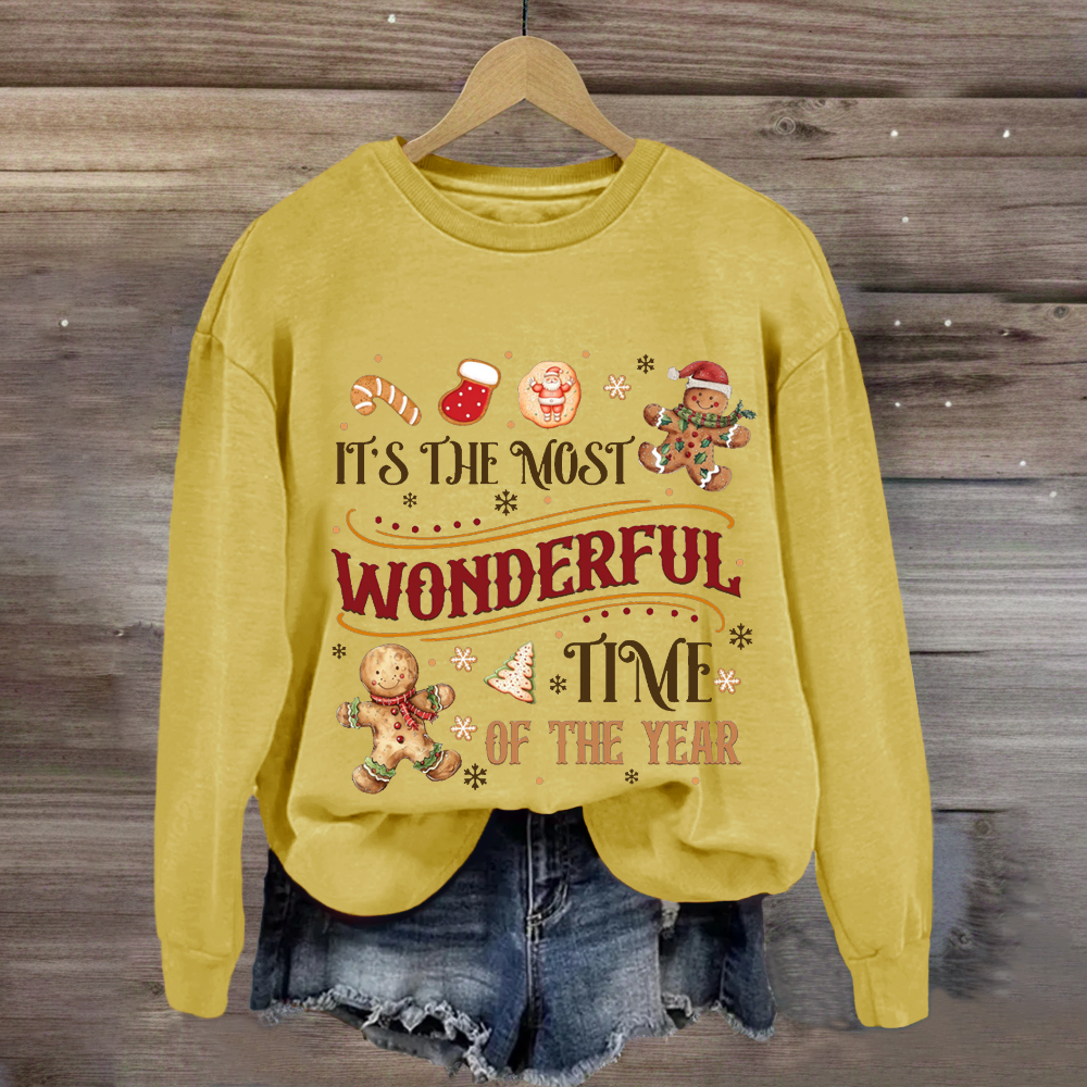It's The Most Wonderful Time Of The Year Gingerbread Sweatshirt
