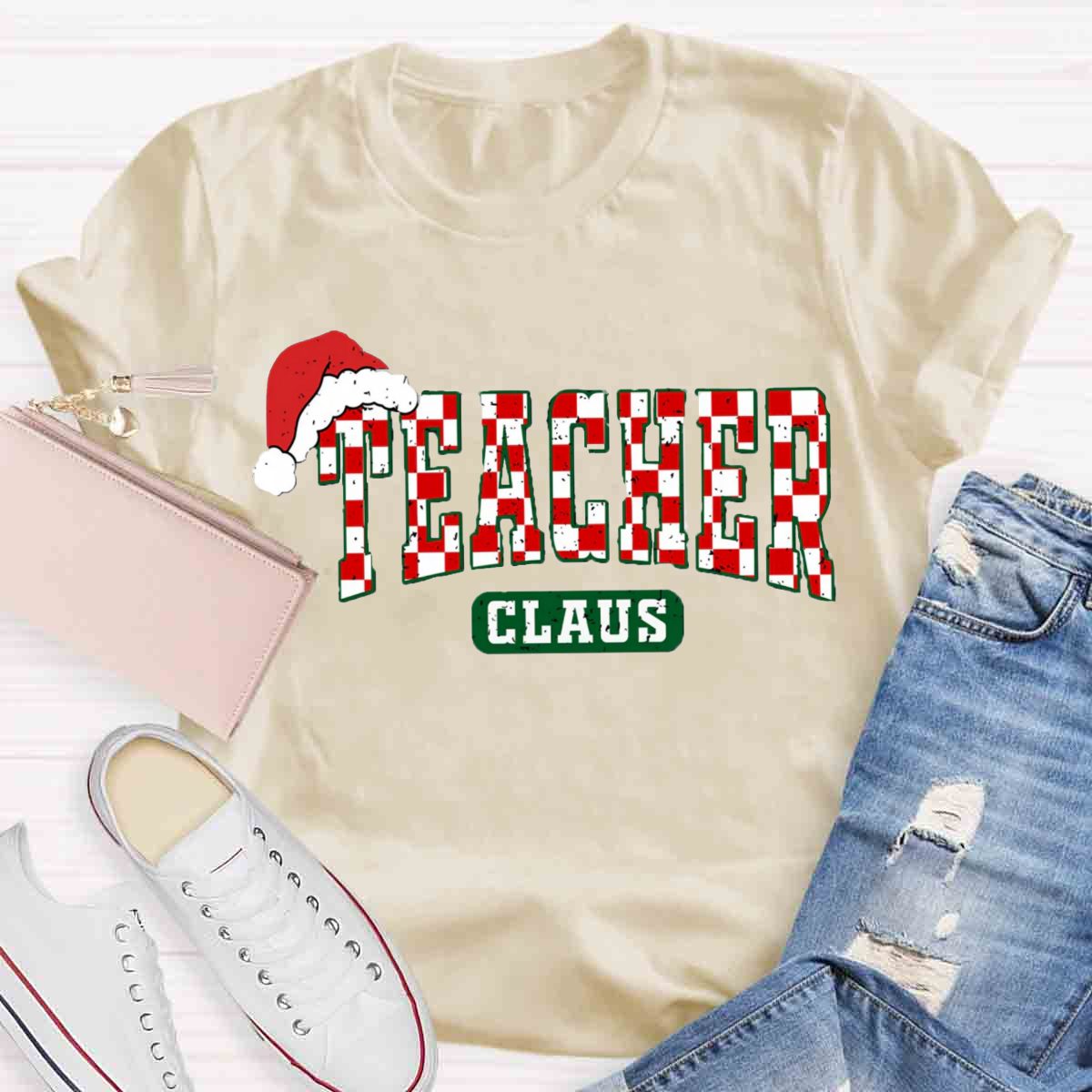 Teacher Claus Christmas T-Shirt