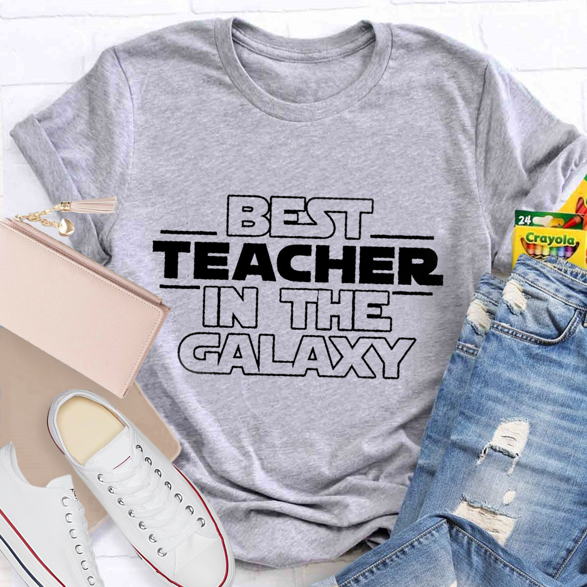Best Teacher In The Galaxy Star Wars Themed T-Shirt