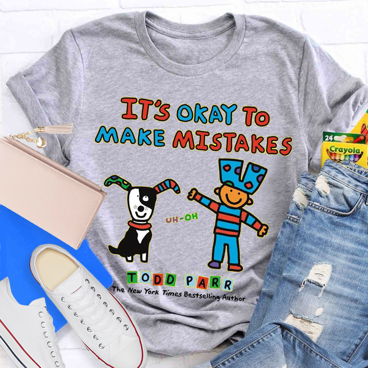 It's Okay to Make Mistakes Teacher T-Shirt