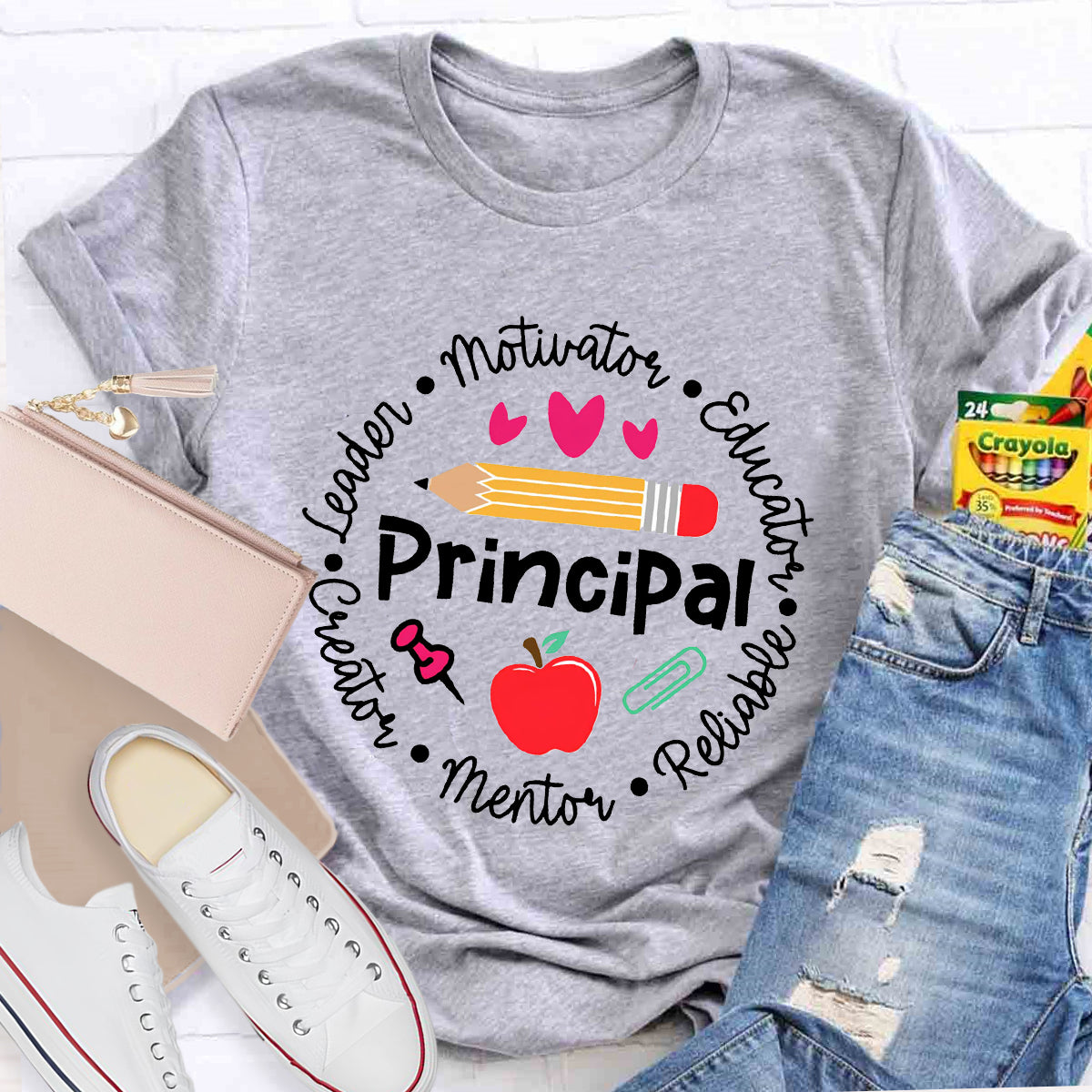 Principal Leader Motivator Educator Teacher T-Shirt