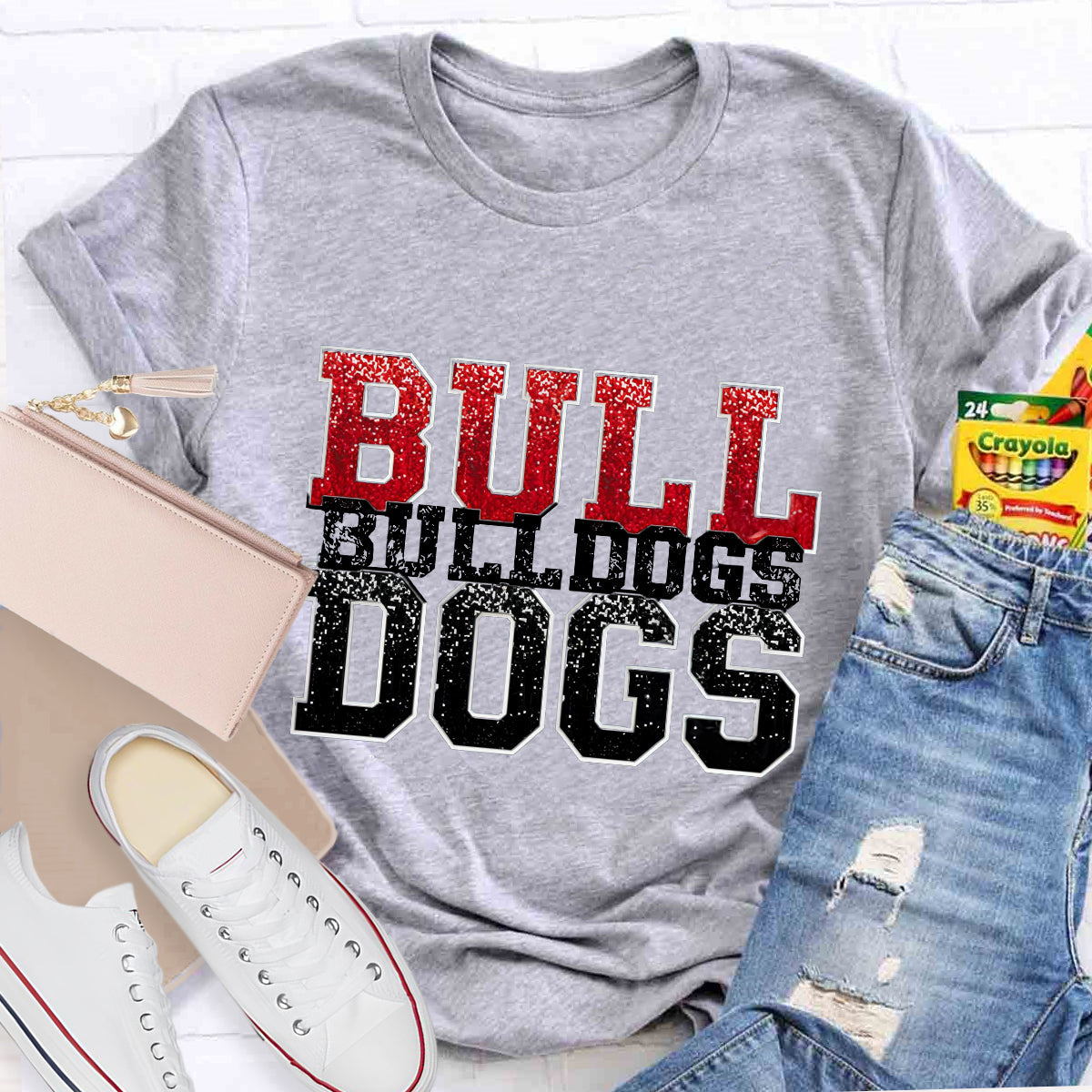 Personalized Mascot Bulldogs Teacher T-Shirt