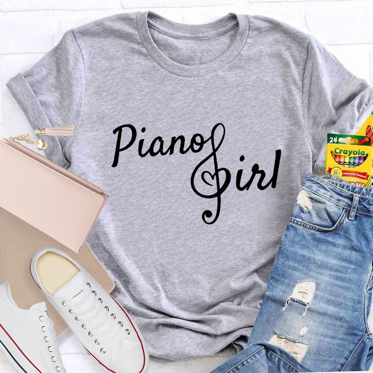 Piano Girl Teacher T-Shirt