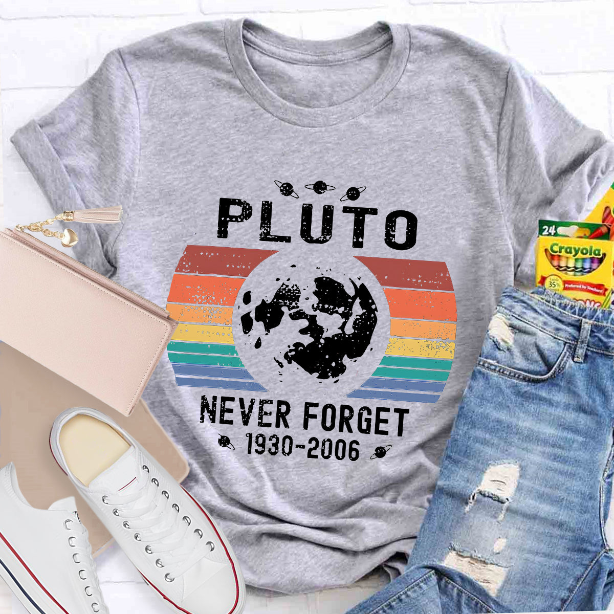 Pluto Never Forget Teacher T-Shirt