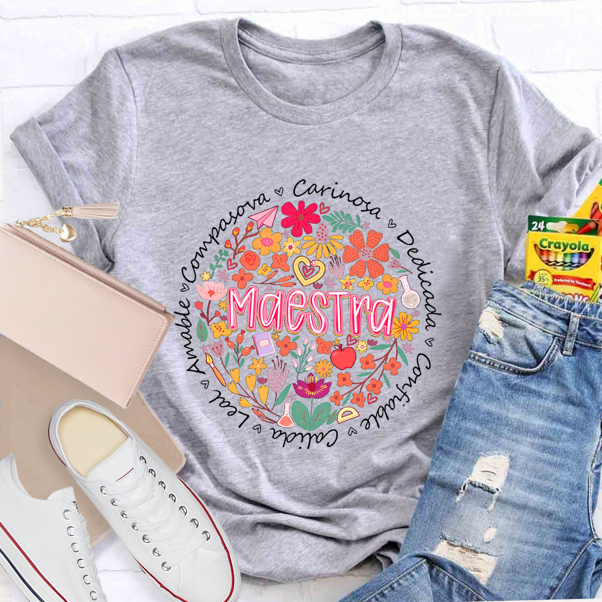 Maestra Teacher Carnosa Love T-Shirt