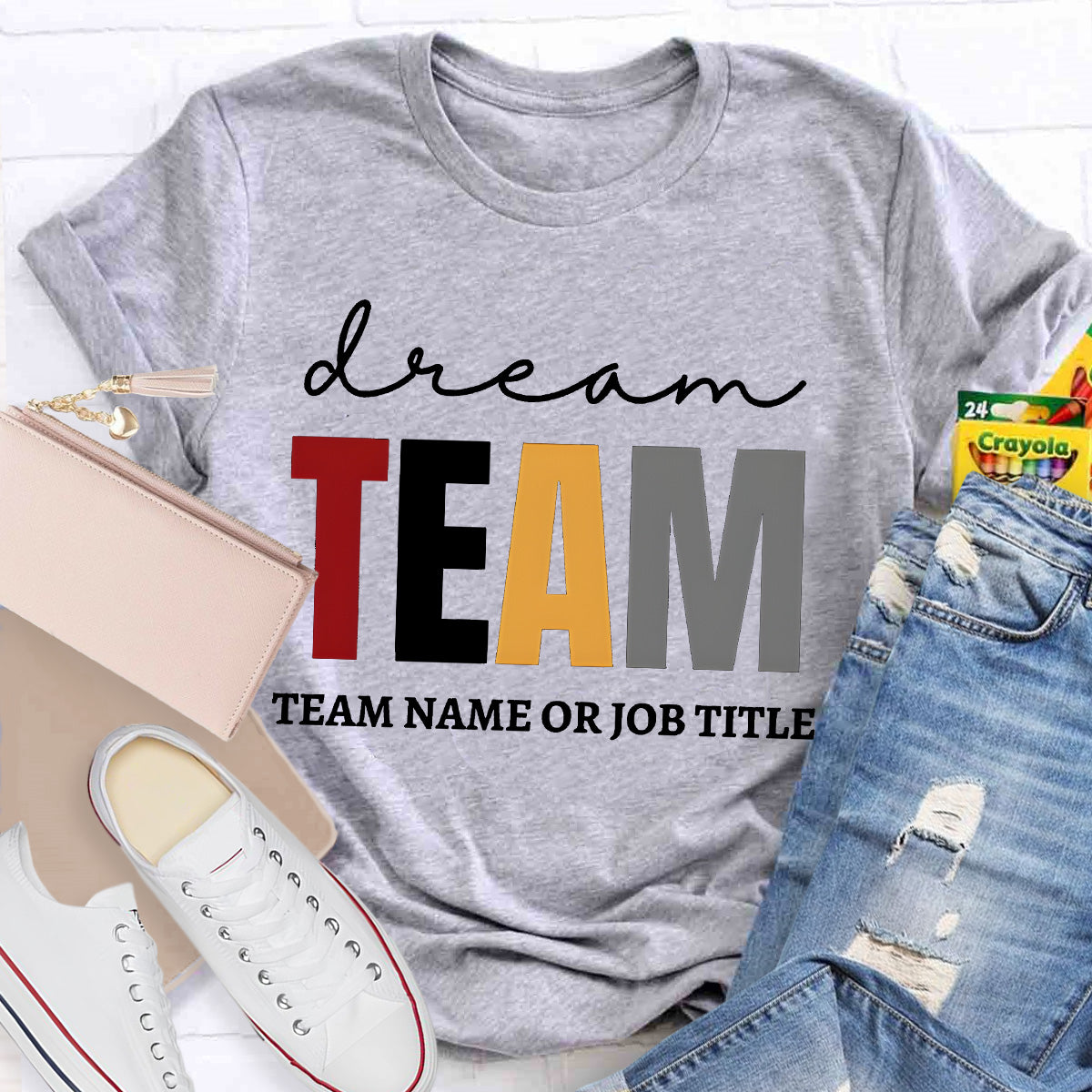 Personalized Team Name Dream Team Teacher T-Shirt