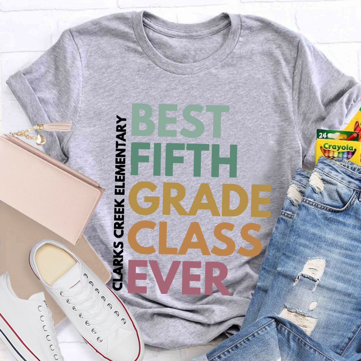 Personalized Grade And School Name Best ClassT-Shirt
