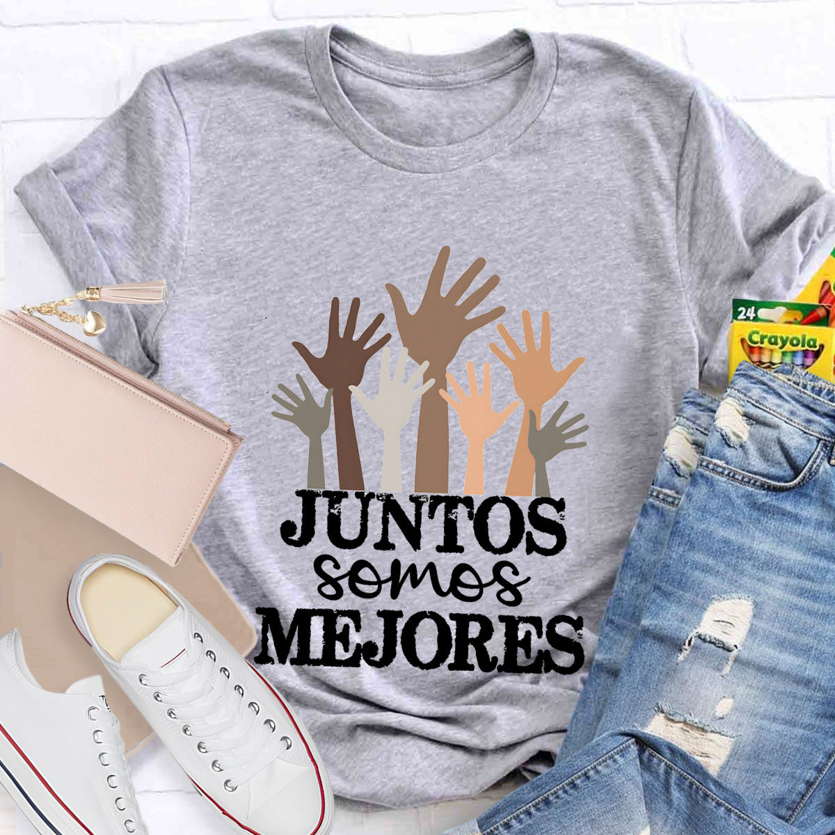 Juntos Somos Mejores Spanish Teacher T-Shirt