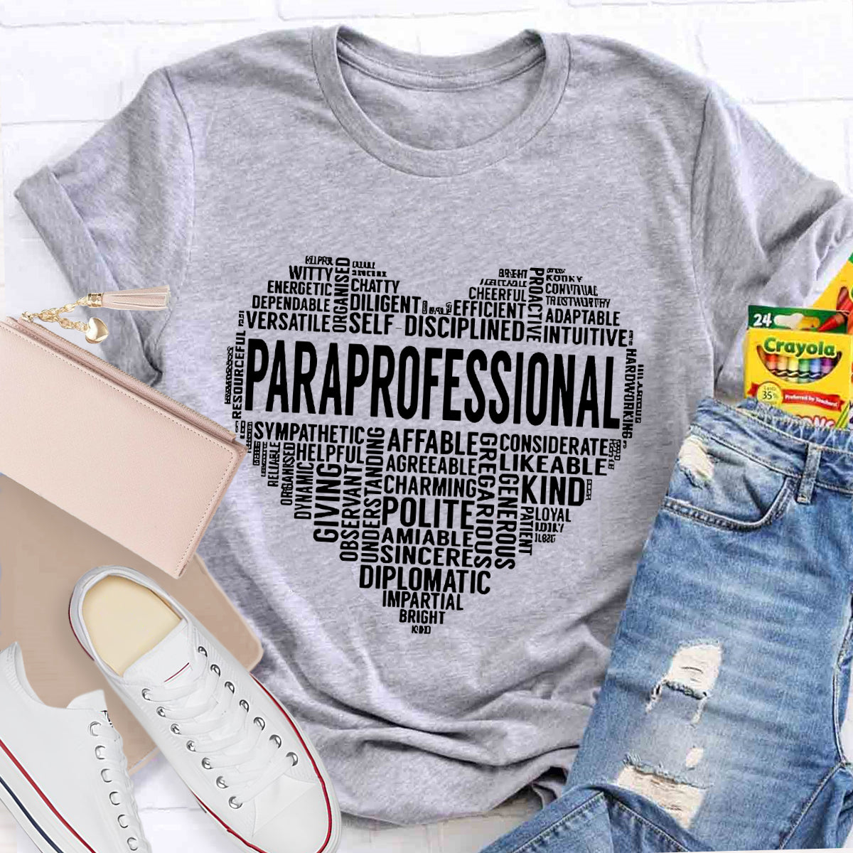 Paraprofessional Teacher Always Be Kind Heart T-Shirt