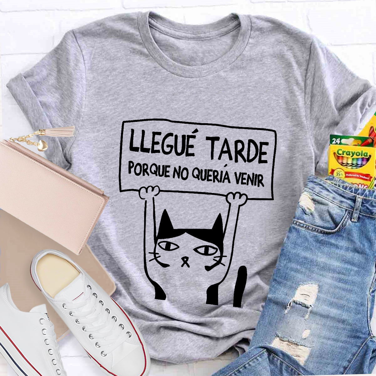Llegue Tarde Porque No Queria Venir Spanish Teacher T-Shirt