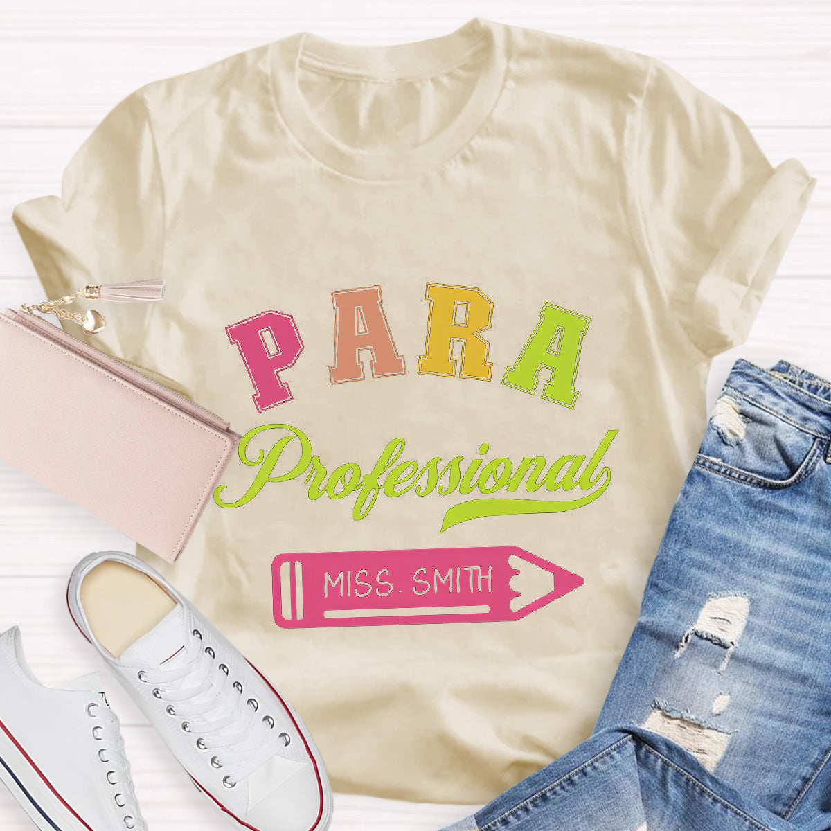 Personalized Name Para Professional Teacher T-Shirt