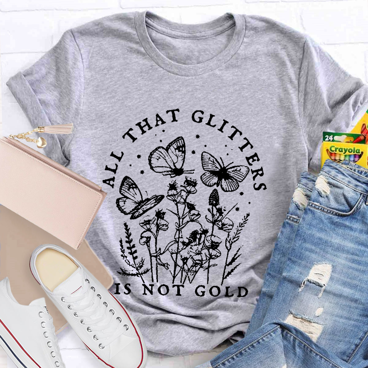 All That Glitter Is Not Gold Teacher T-Shirt