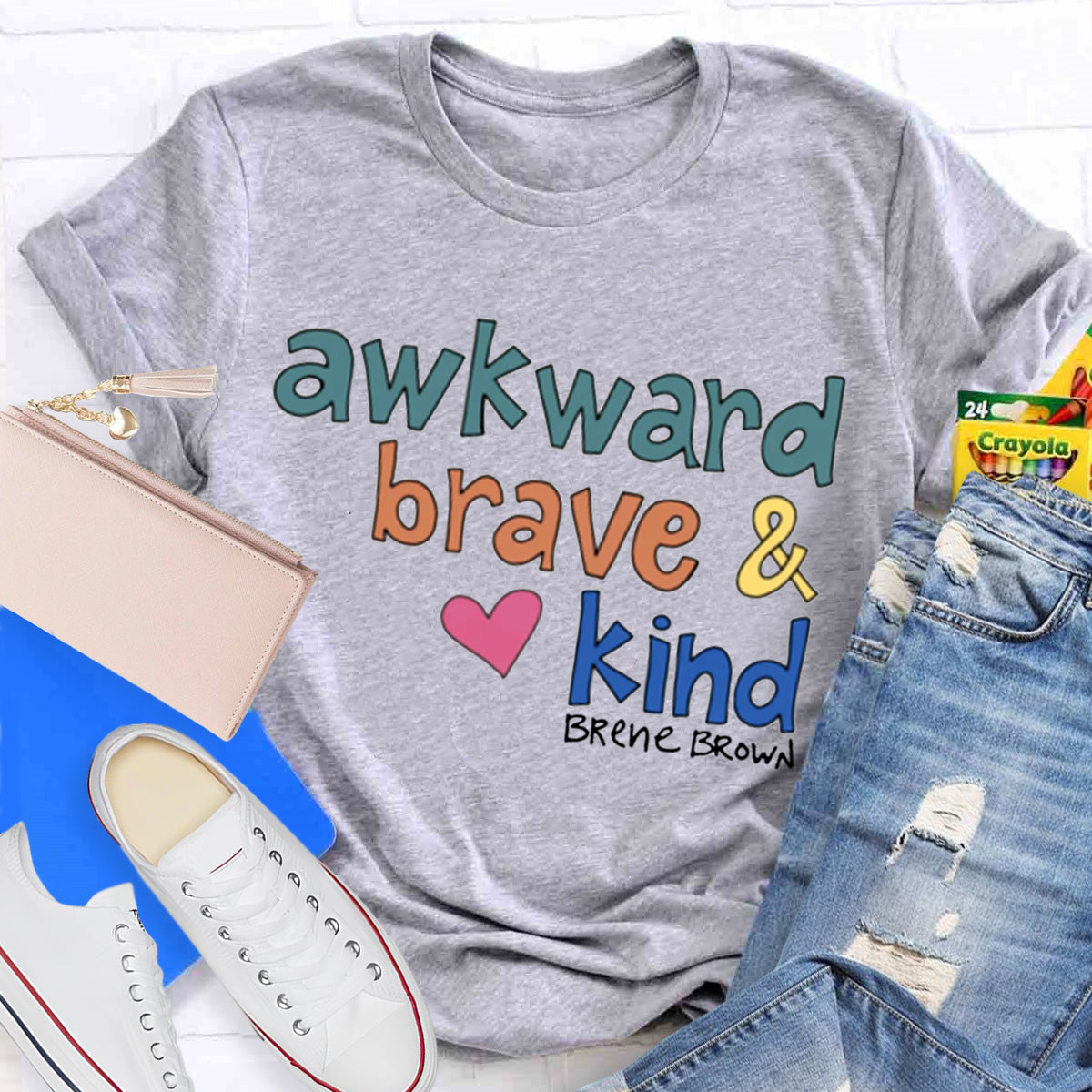 Awkward Brave Kind Teacher T-Shirt