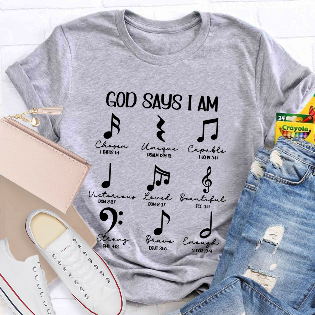 God Says I Am Unique Capable Teacher T-Shirt