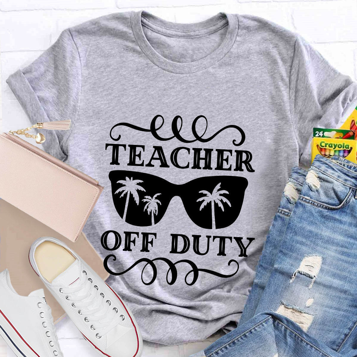 Teacher Off Duty Tree Teacher T-Shirt