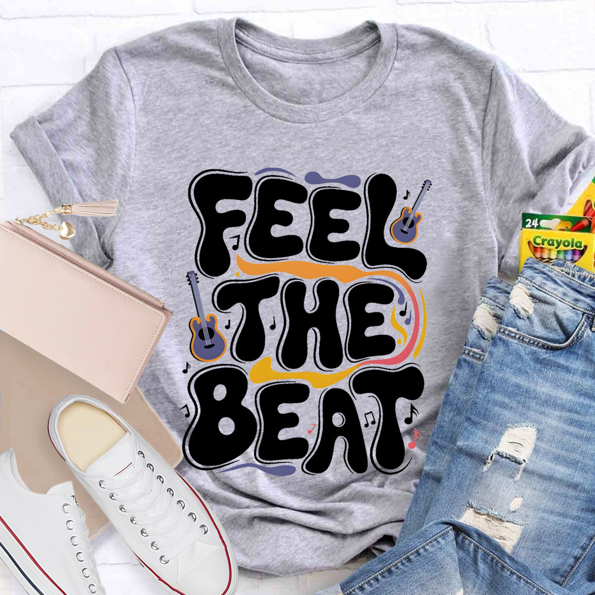 Feel The Beat Teacher T-Shirt