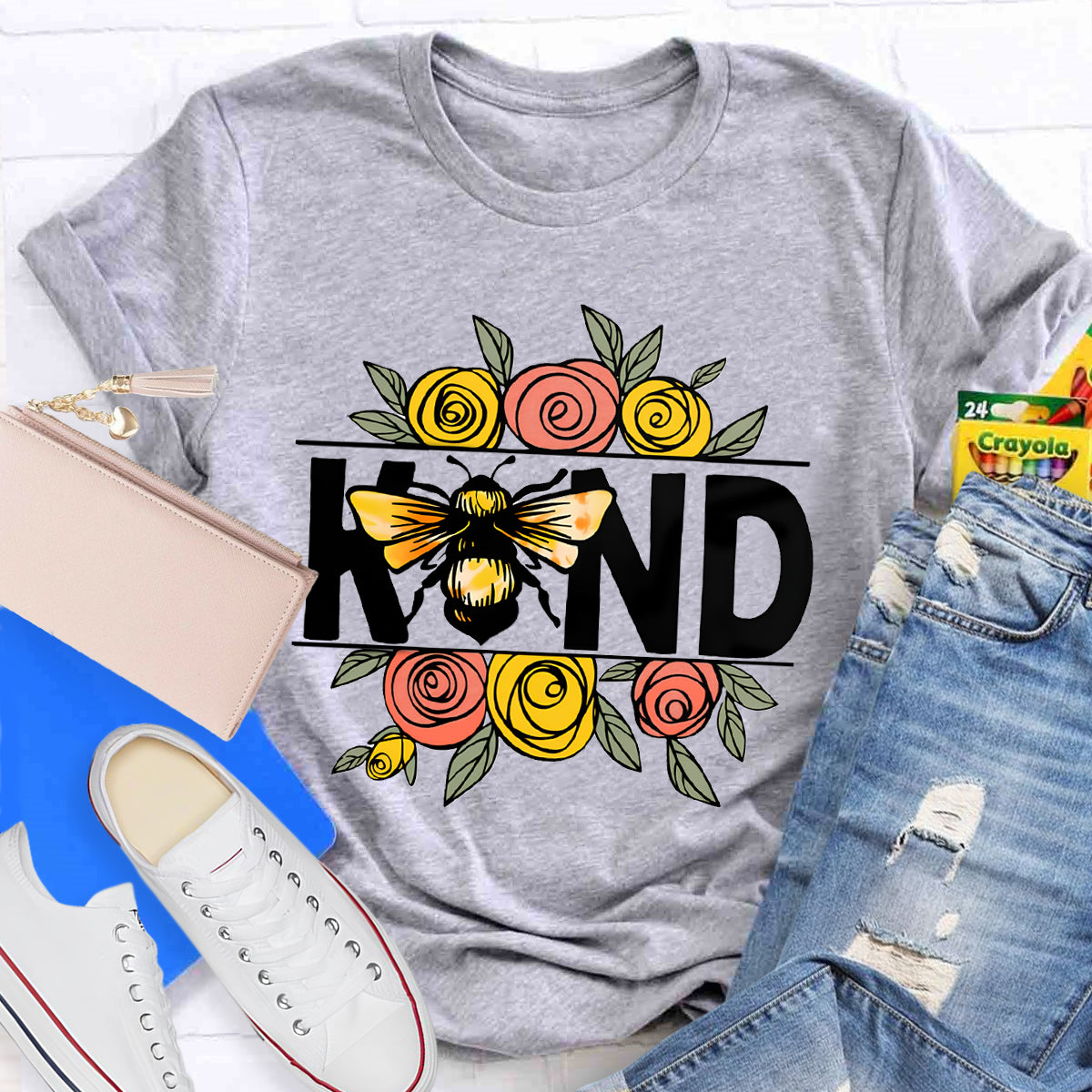 Bee Kind Flowers T-Shirt