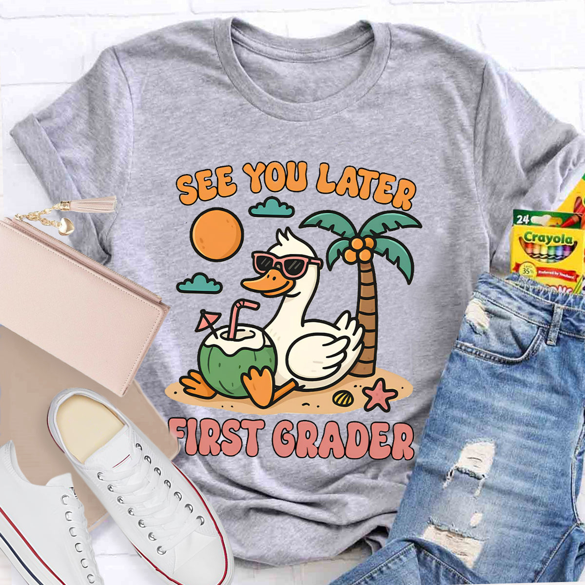 Personalized Grade See You Later Teacher T-Shirt