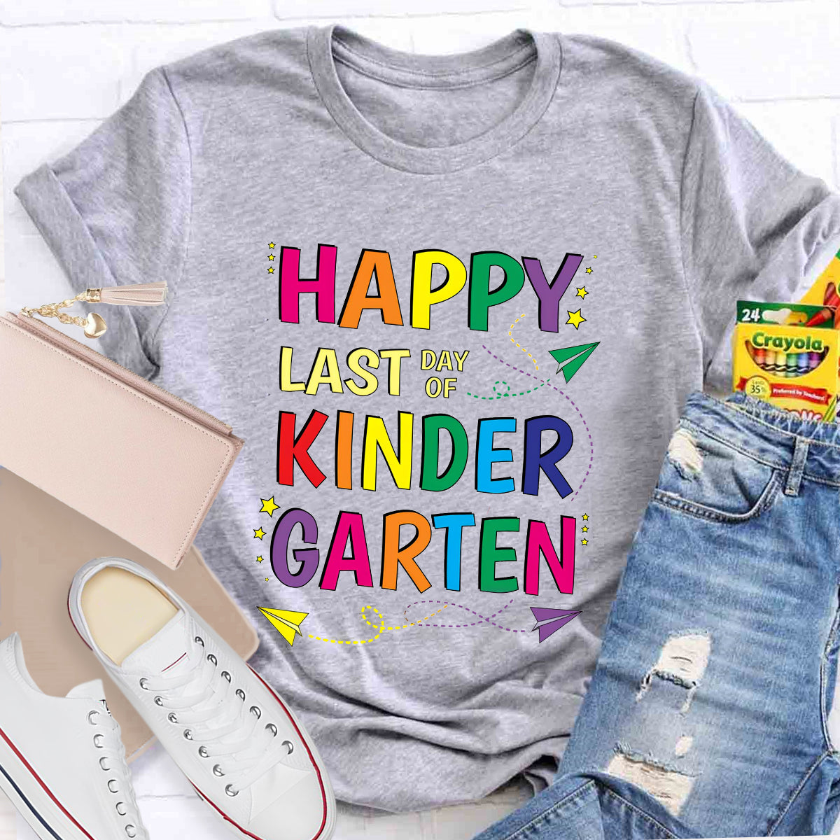 Personalized Grade Happy Last Day Of Kinder Garten T-Shirt
