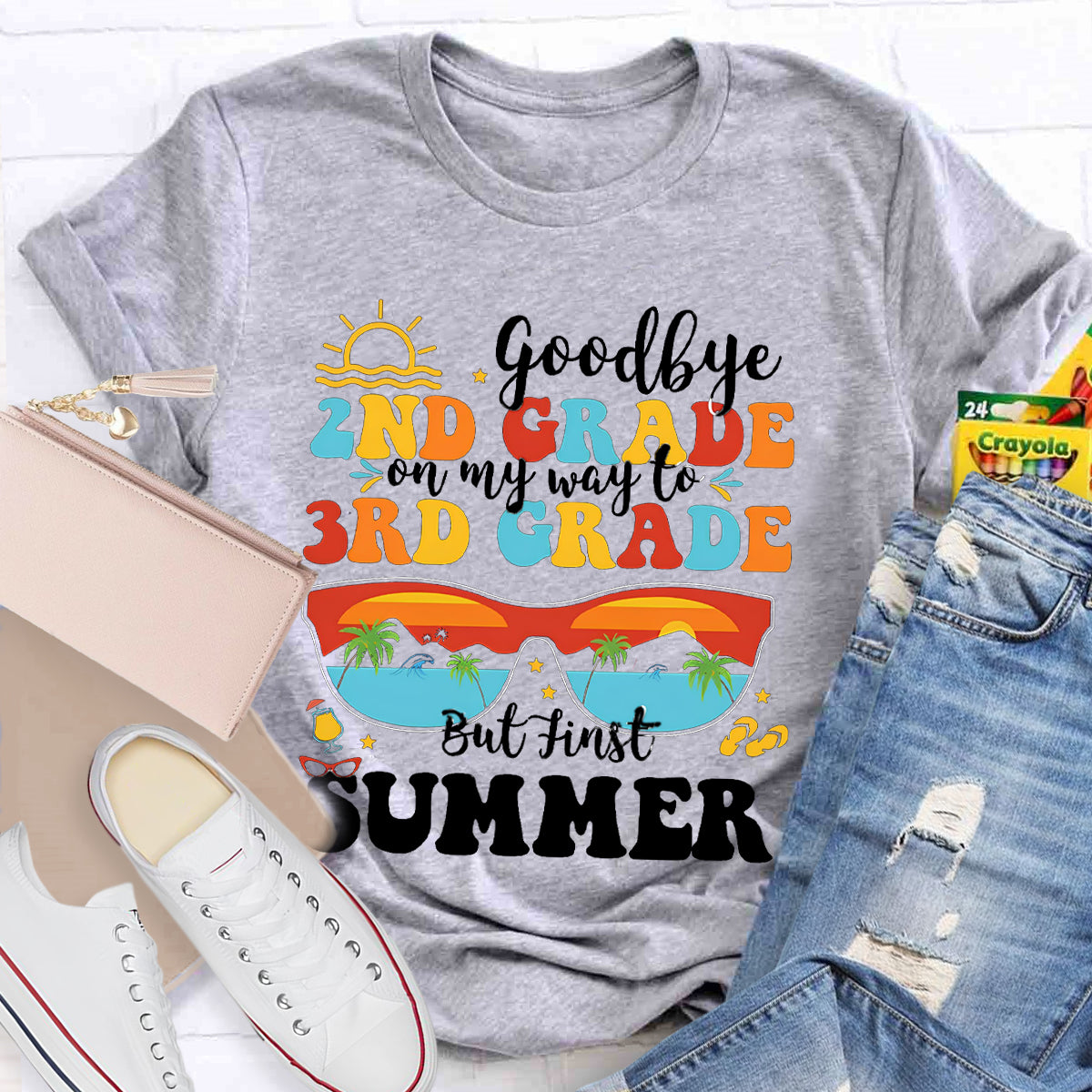 Personalized Grade Good Bye 2nd On My Way To 3rd T-Shirt