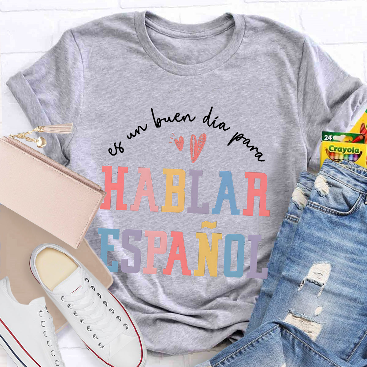 Es Un Buen Día Para Hablar Español Spanish Teacher T-Shirt