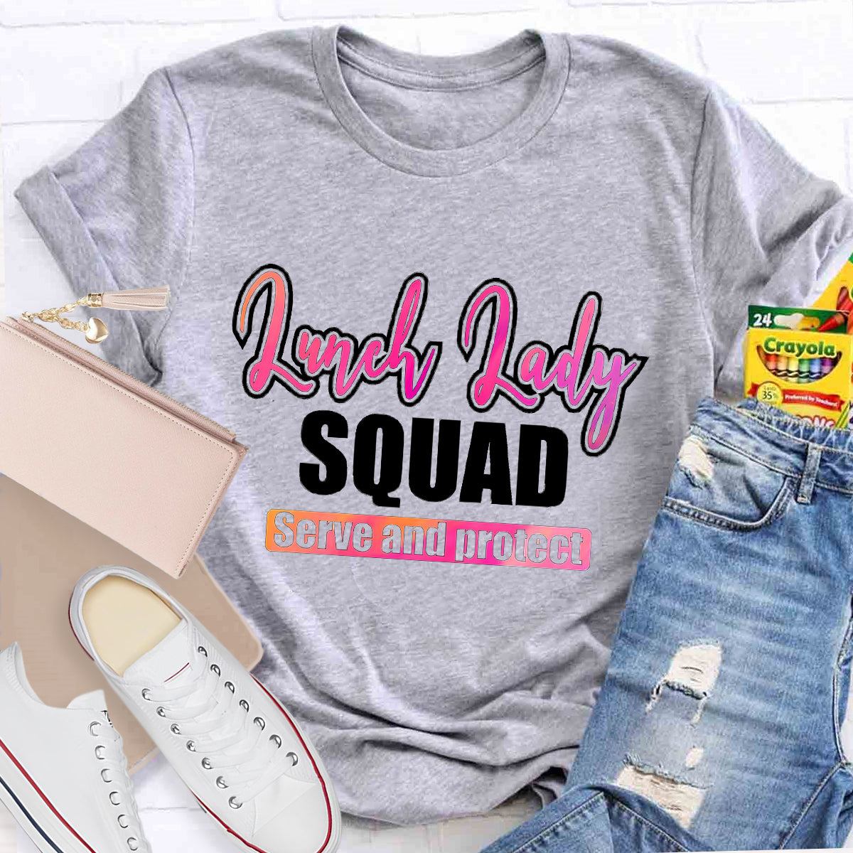 Lunch Lady Squad Serve And Protect T-Shirt