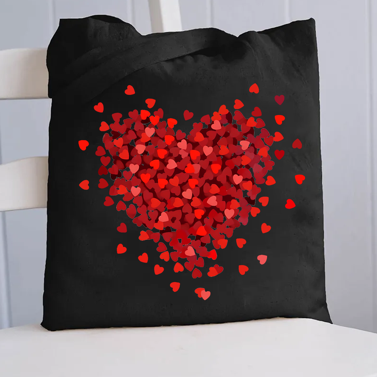 Let Love Fill Your Heart Canvas Tote Bag