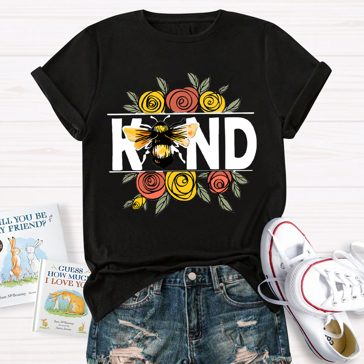 Bee Kind Flowers T-Shirt