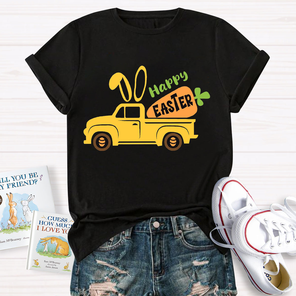 Happy Easter Vintage Truck T-Shirt