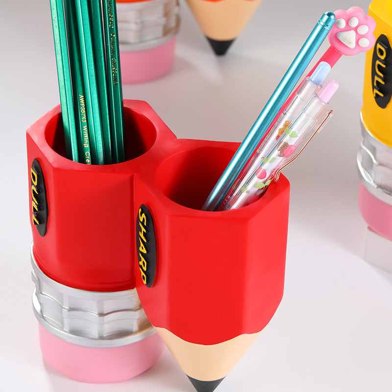 Creative Pencil Resin Pen Holder