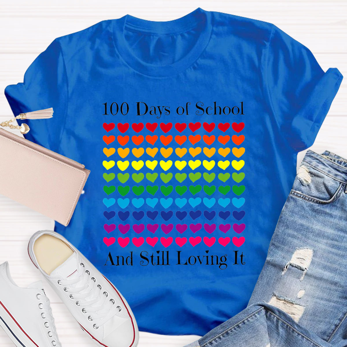 100 Days Of School And Still Loving It Teacher T-Shirt