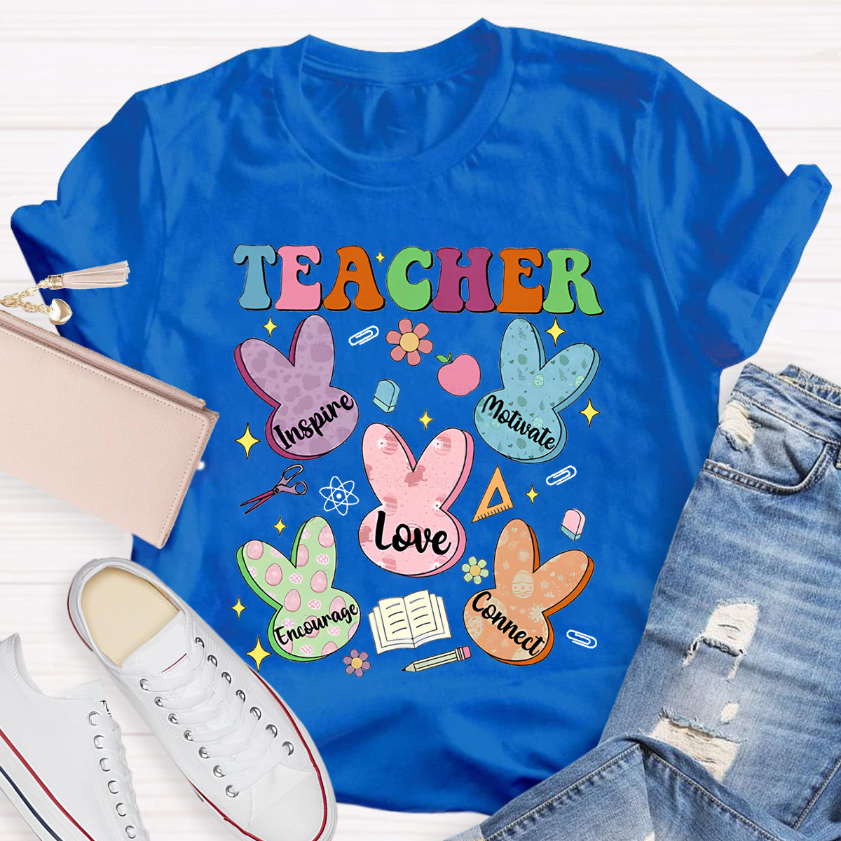 Easter Teacher Love Encourage T-Shirt