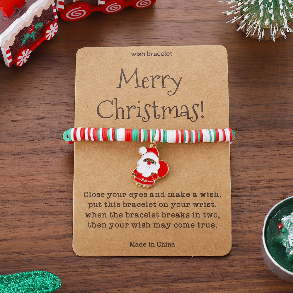 Christmas Bracelet Pendant Card Jewelry