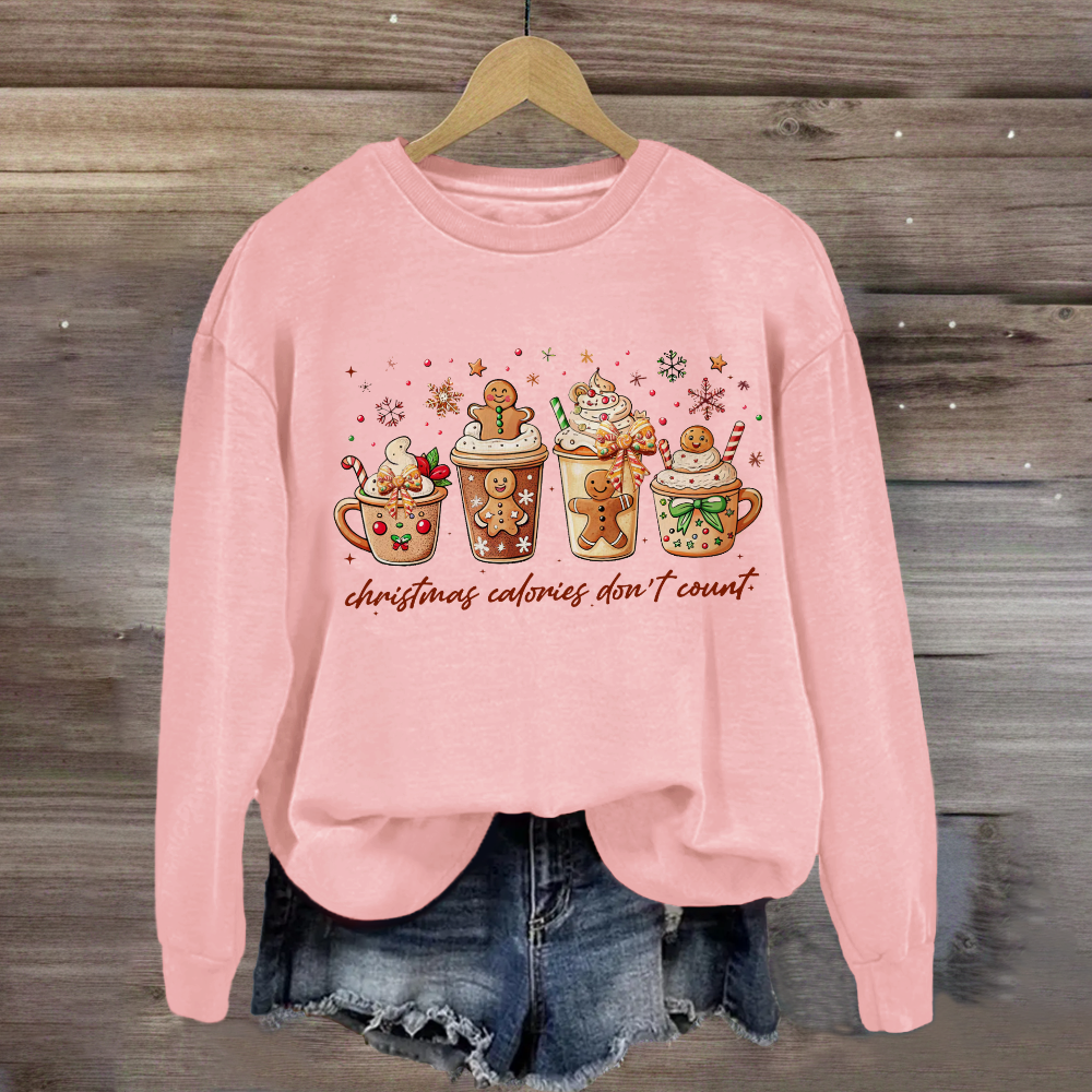 Christmas Coloring Don't Count Sweatshirt