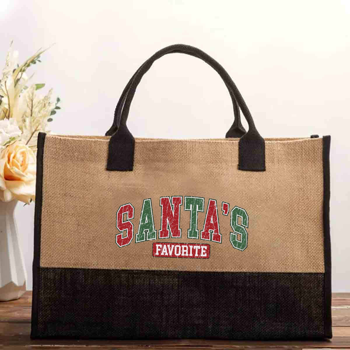 Santa's Favorite Cotton Tote Bag