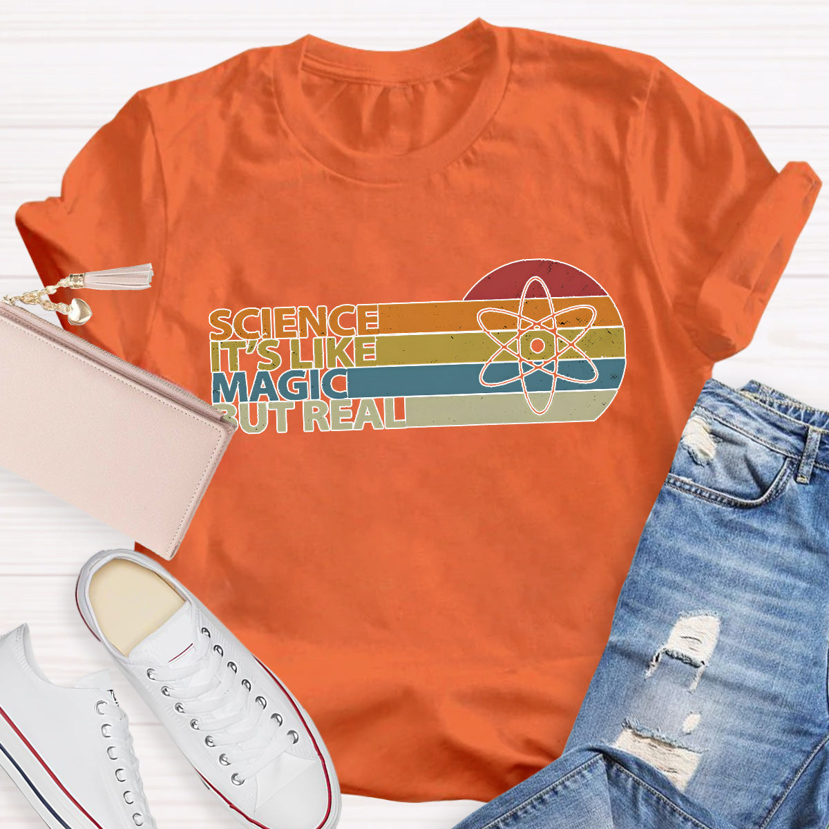 Science Is Like Magic But Real Teacher T-Shirt