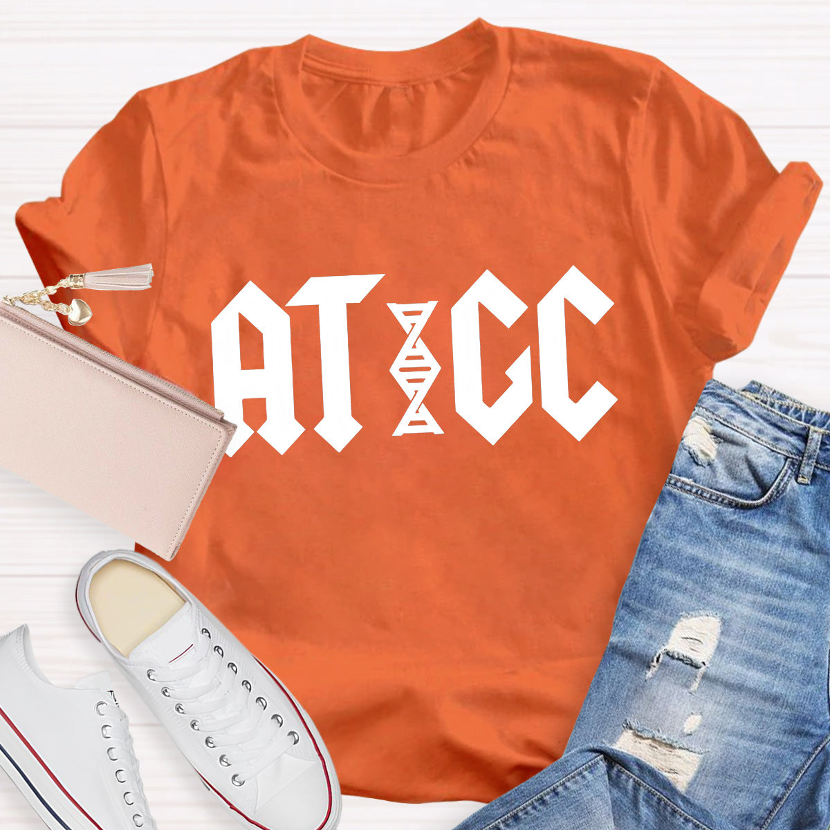 ATGC Molecular Biology Genetics Teacher T-Shirt