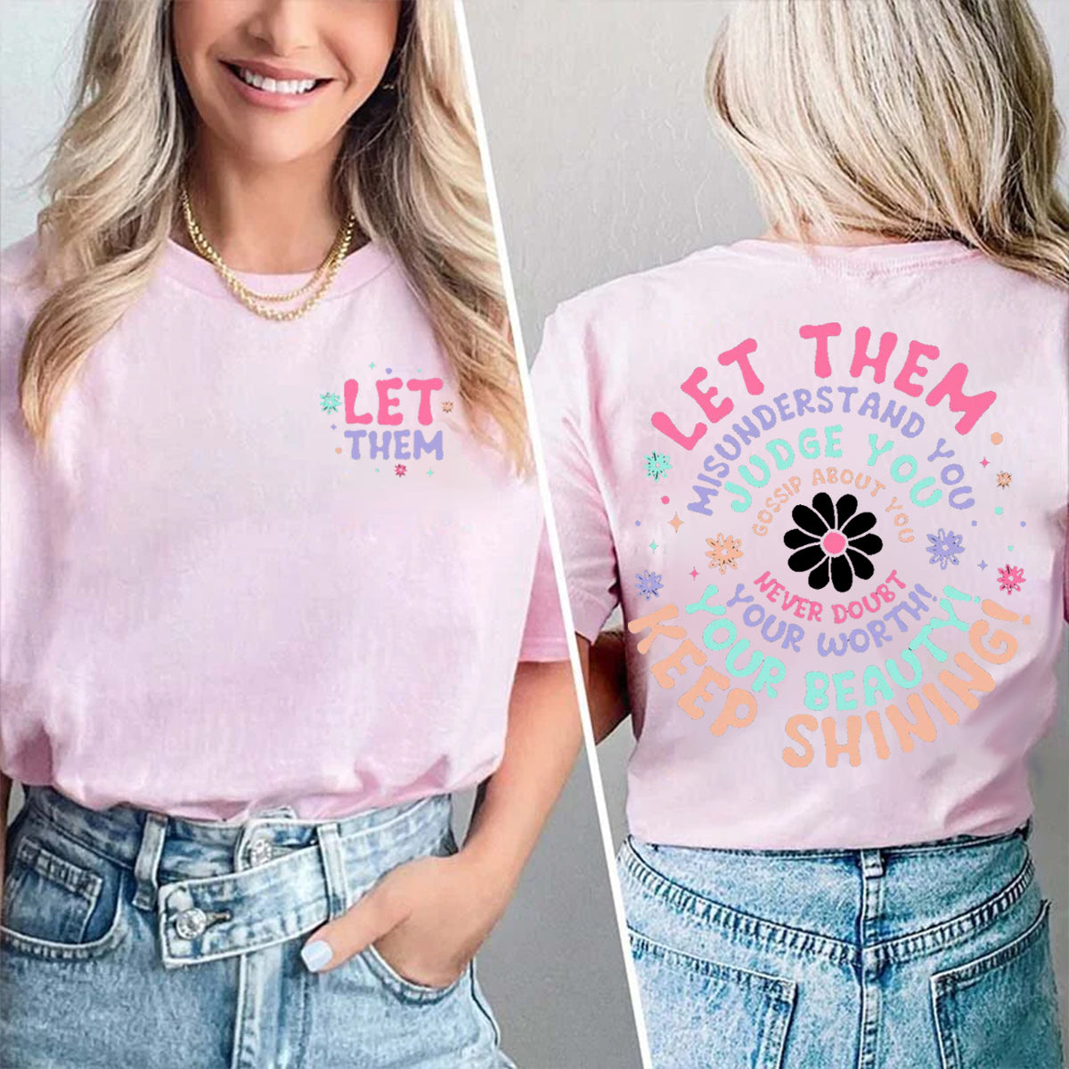 Keep Shining Double Printed T-shirt
